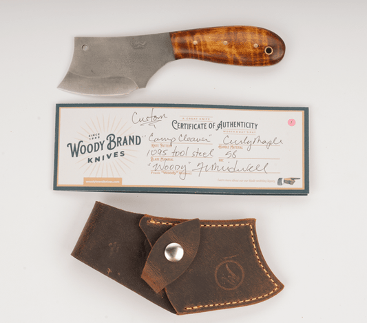 Woody Handmade Cutlery Camp Cleaver Woody Handmade Cutlery Knives Rivers and Glen Trading Co