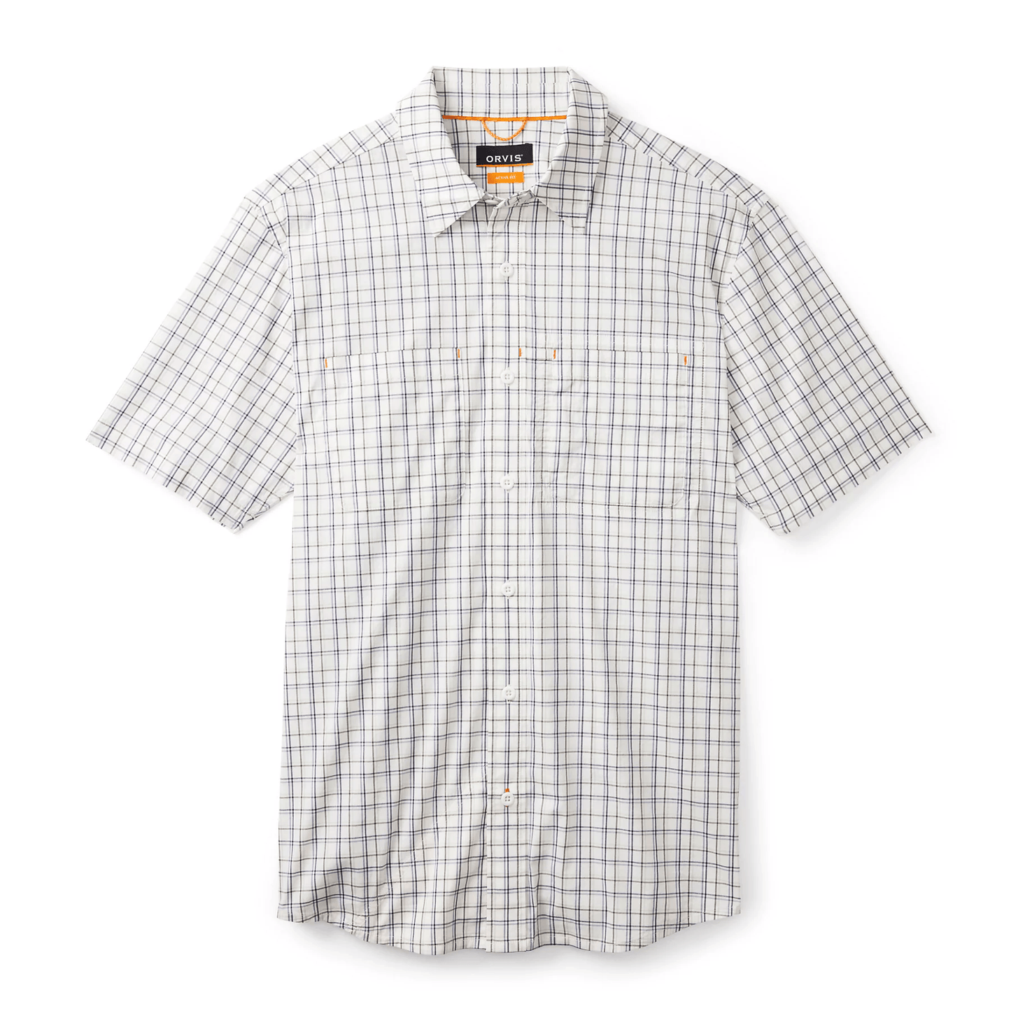 Orvis River Guide Short-Sleeve Shirt 2.0 Orvis SNOW/CELADON TATTERSAL / XXL Men's Short Sleeve Button Down Shirts Rivers and Glen Trading Co