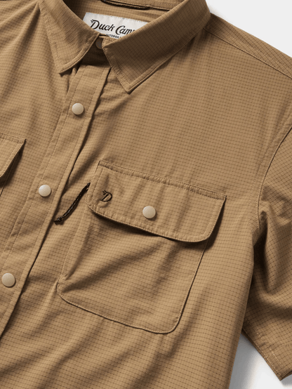 Duck Camp Cast & Blast Perforated Shirt - Short Sleeve Duck Camp Men's Short Sleeve Button Down Shirts Rivers and Glen Trading Co