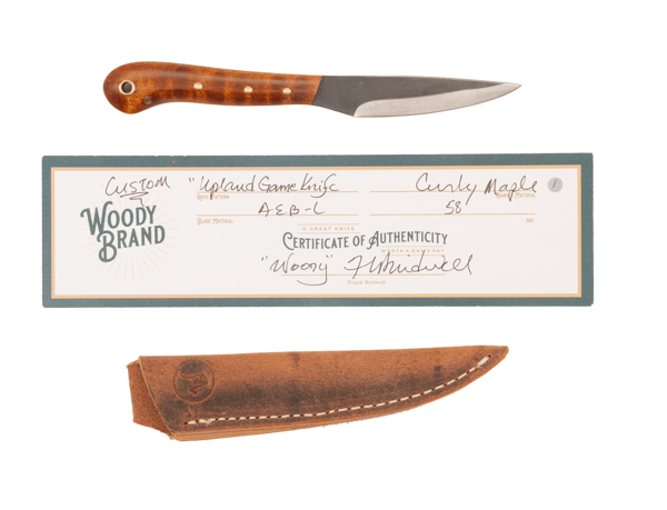 Woody Handmade Cutlery Upland Game Knife Woody Handmade Cutlery Knives Rivers and Glen Trading Co