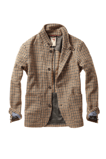 Relwen Heritage Trap Blazer Relwen Camel Guncheck / LG Men's Blazers Rivers and Glen Trading Co