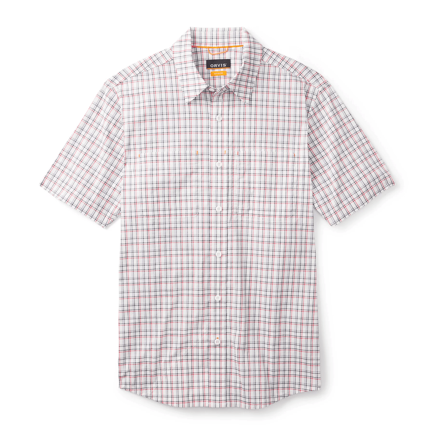 Orvis River Guide Short-Sleeve Shirt 2.0 Orvis BUOY RED TATTERSAL / XL Men's Short Sleeve Button Down Shirts Rivers and Glen Trading Co