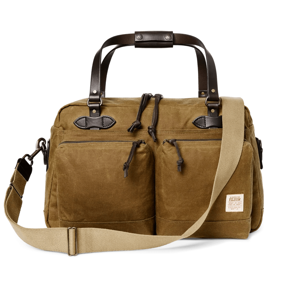 Filson 48 Hour Tin Cloth Duffle Filson Dark Tan Luggage Rivers and Glen Trading Co