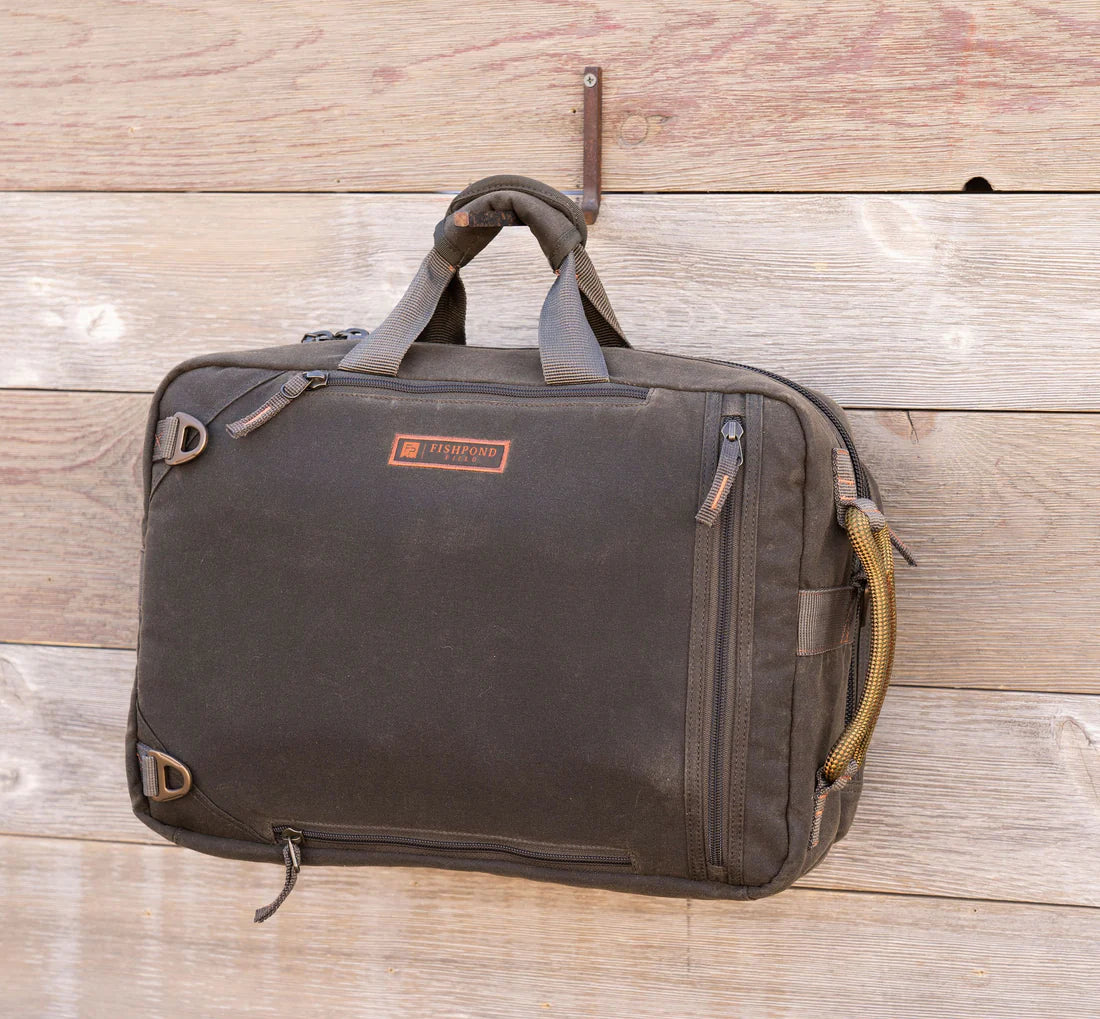 Fishpond Boulder Briefcase Peat Moss - Rivers & Glen Trading Co.