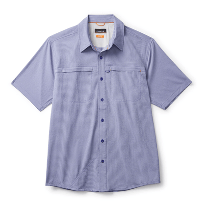 Orvis Men's Short-Sleeved Open Air Caster Orvis Ultra Marine/White / LG Men's Short Sleeve Button Down Shirts Rivers and Glen Trading Co