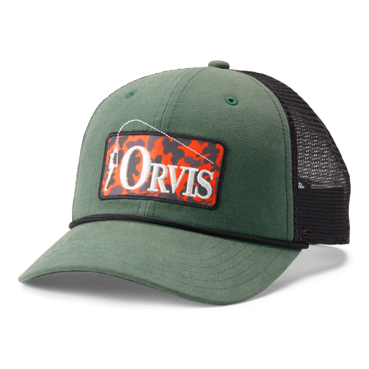 Camo Bent Rod Trucker Hat - Rivers & Glen Trading Co.