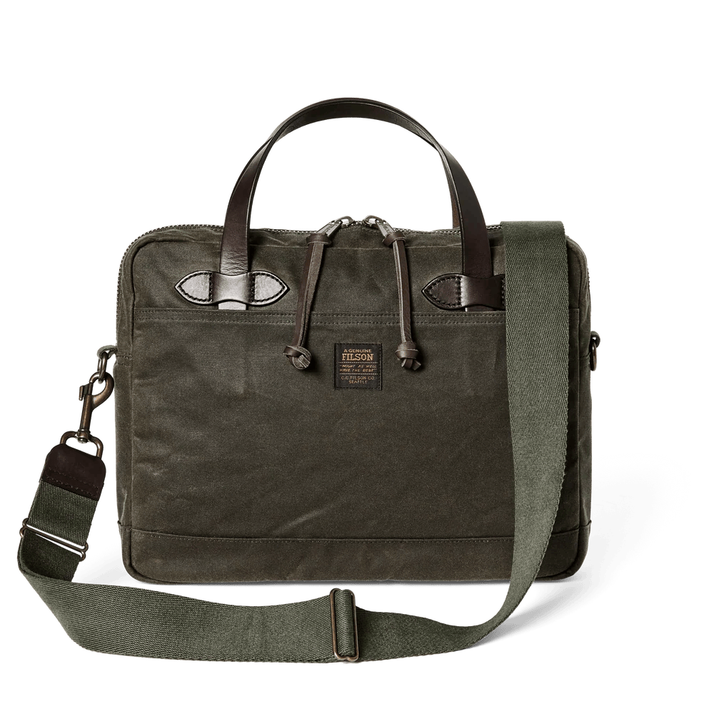 Filson Tin Cloth Compact Briefcase Filson Luggage Rivers and Glen Trading Co