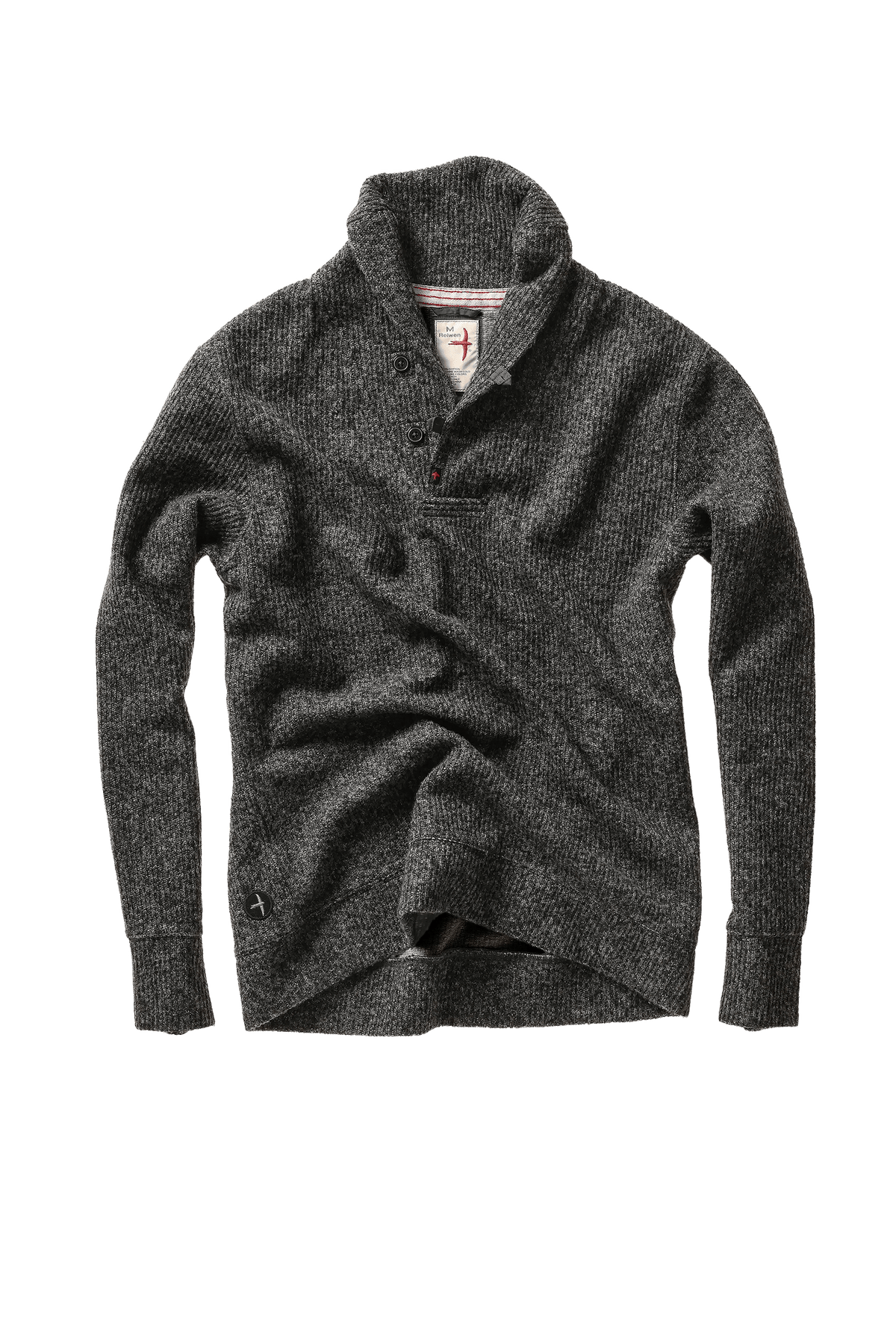 Relwen Ridge Twist Shawl Relwen Charcoal Marl / XL Men's Pullovers Rivers and Glen Trading Co