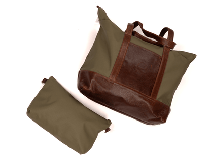 Safari Tote Rivers & Glen Trading Co. Moss with Dark Oryx Luggage Rivers and Glen Trading Co