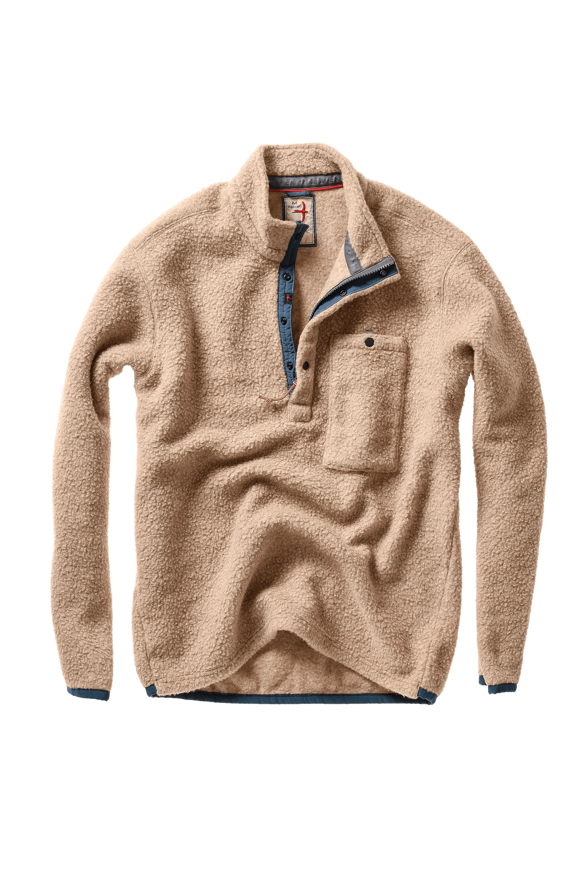 Relwen Wooly Shag Snap-Zip Relwen Dark Biscuit Heather / XL Men's Pullovers Rivers and Glen Trading Co