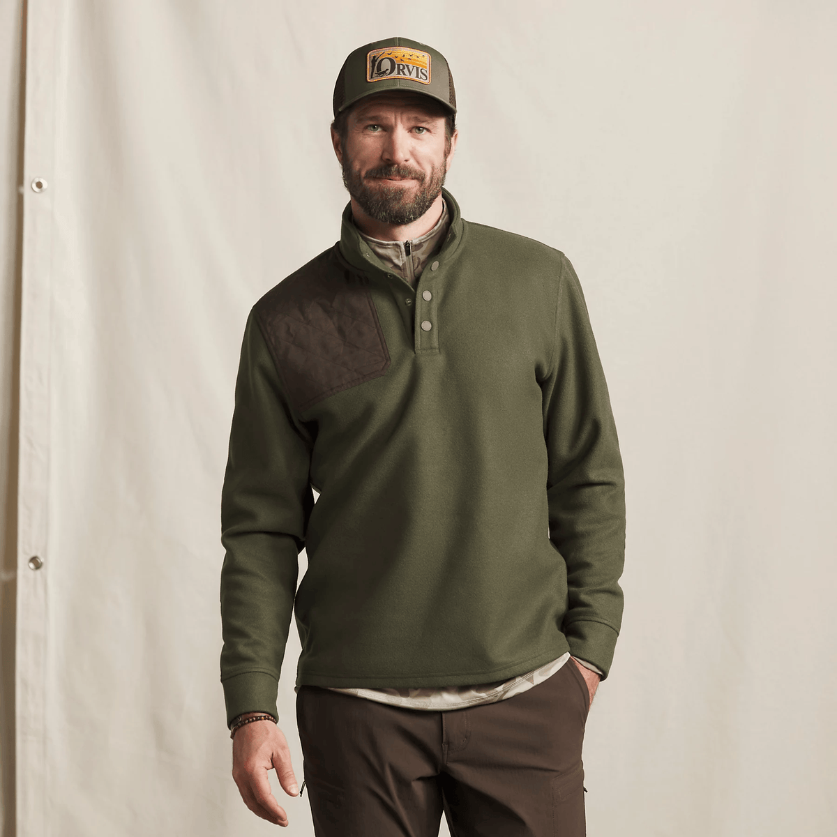 Orvis Men’s Sharptail 1/4-Snap Orvis Men's Pullovers Rivers and Glen Trading Co
