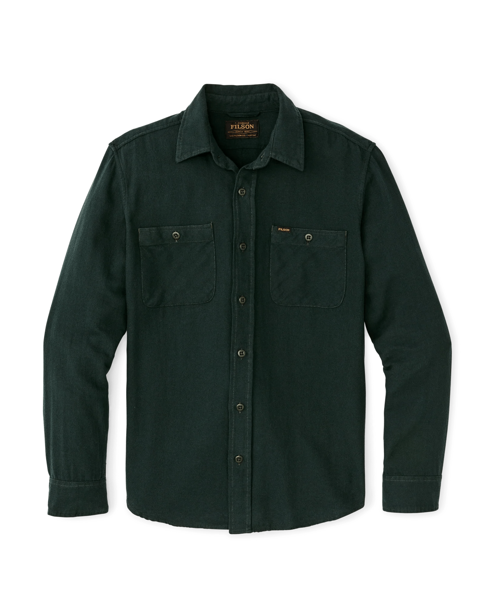 Filson Rangeland Flannel Shirt Filson Forest Green / XL Men's Long Sleeve Button Down Shirts Rivers and Glen Trading Co