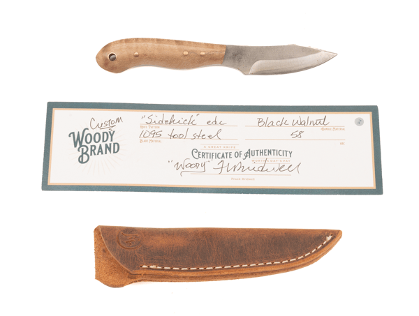 Woody Handmade Cutlery 7" Sidekick EDC Woody Handmade Cutlery Black Walnut (3) Knives Rivers and Glen Trading Co