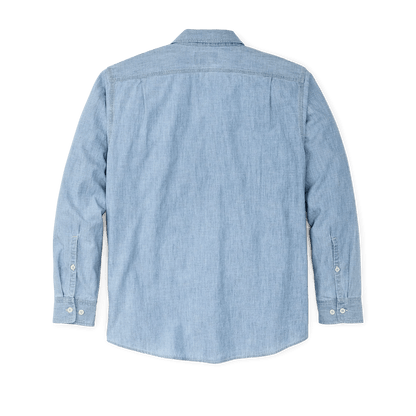 Filson Chambray CPO Shirt Filson Men's Long Sleeve Button Down Shirts Rivers and Glen Trading Co