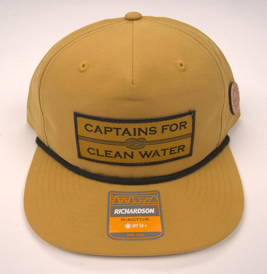 Captains for Clean Water R&G Rope Hat (Biscuit/Black) Rivers & Glen Trading Co. Hats Biscuit/Black Headwear Rivers and Glen Trading Co