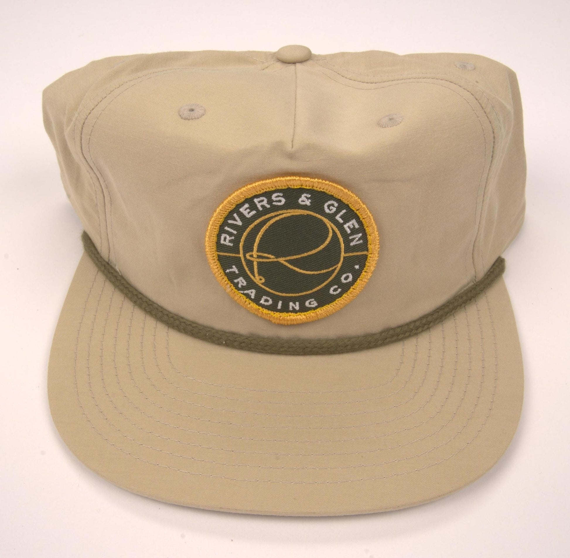 R&G Rope Hat Sand Dune/Loden Green Patch 256 Rivers & Glen Trading Co. Hats SandDune/Loden/GreenPatch/256 Headwear Rivers and Glen Trading Co