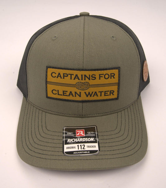 Captains for Clean Water R&G Trucker Hat (Loden/Black) Rivers & Glen Trading Co. Hats Loden/Black Headwear Rivers and Glen Trading Co