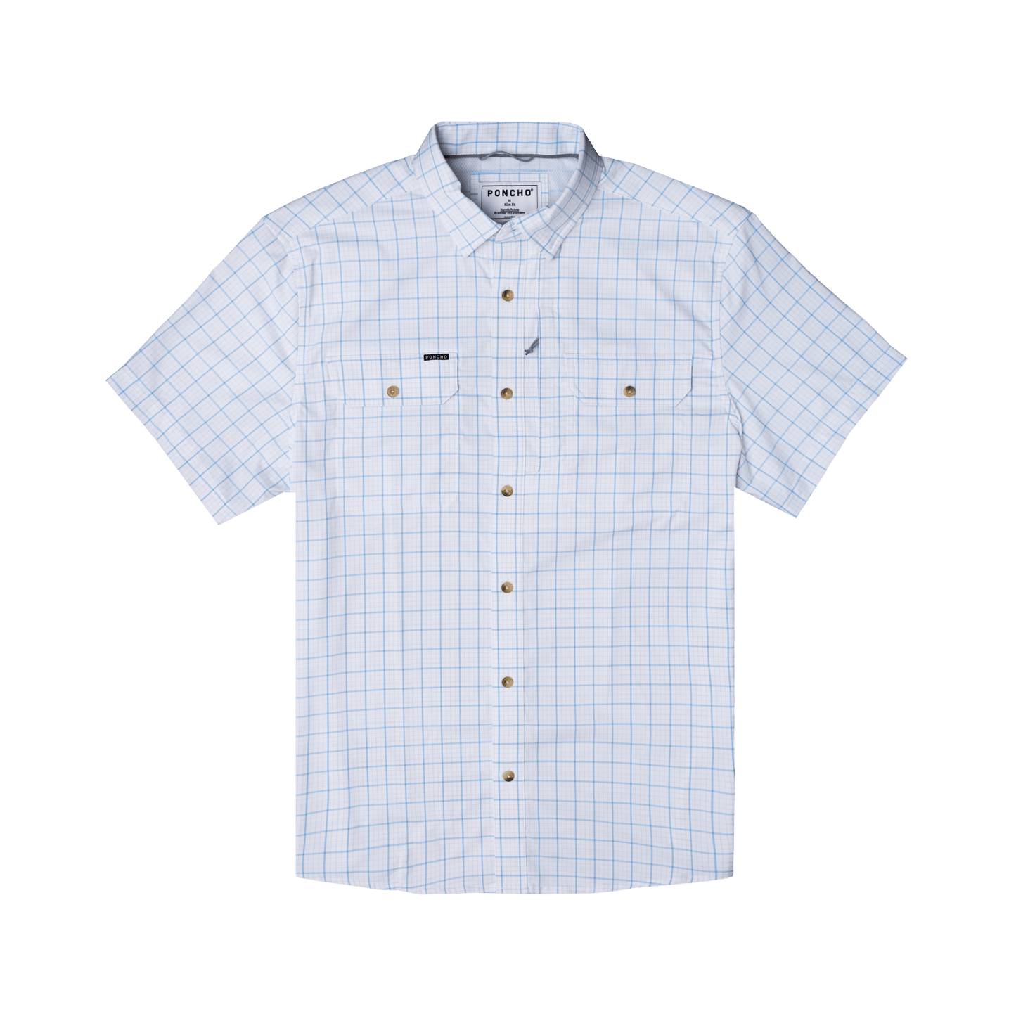 Poncho The Spanish Wells Poncho Men's Short Sleeve Button Down Shirts Rivers and Glen Trading Co