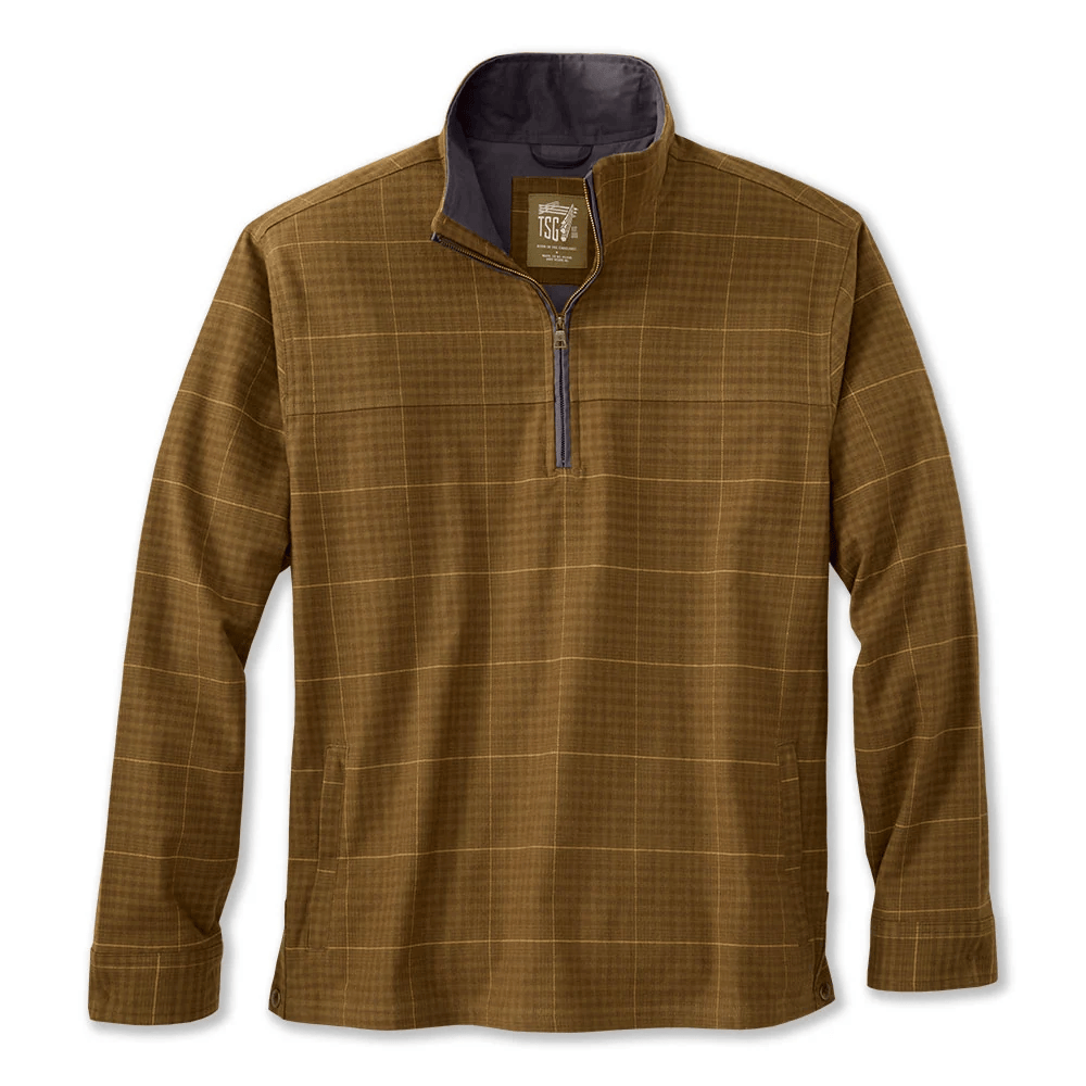 TSG Thames Flannel Half-Zip Pullover TSG Beech Plaid / XL Men's Pullovers Rivers and Glen Trading Co