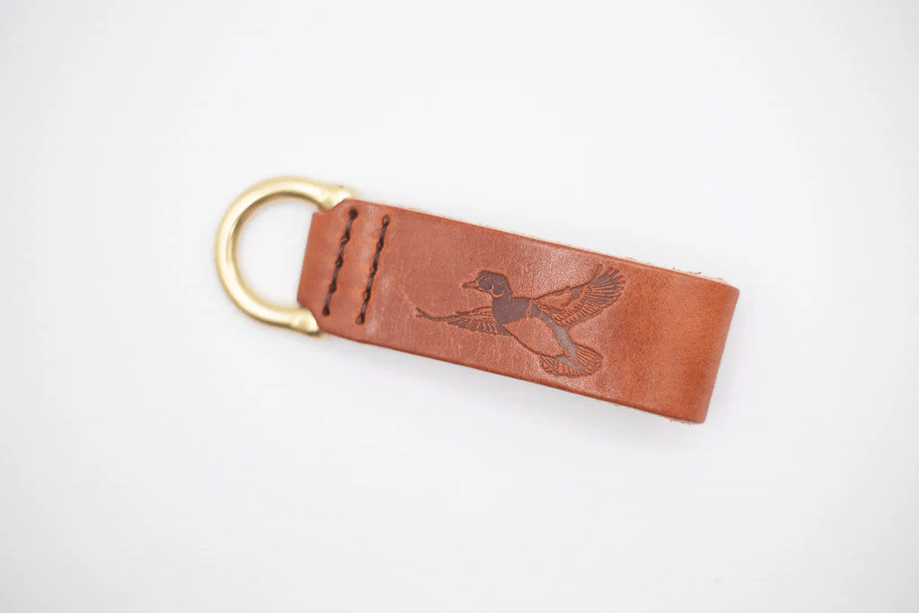 Woodley Co Leather Key Fob Woodley Co Mallard Key Fob Rivers and Glen Trading Co
