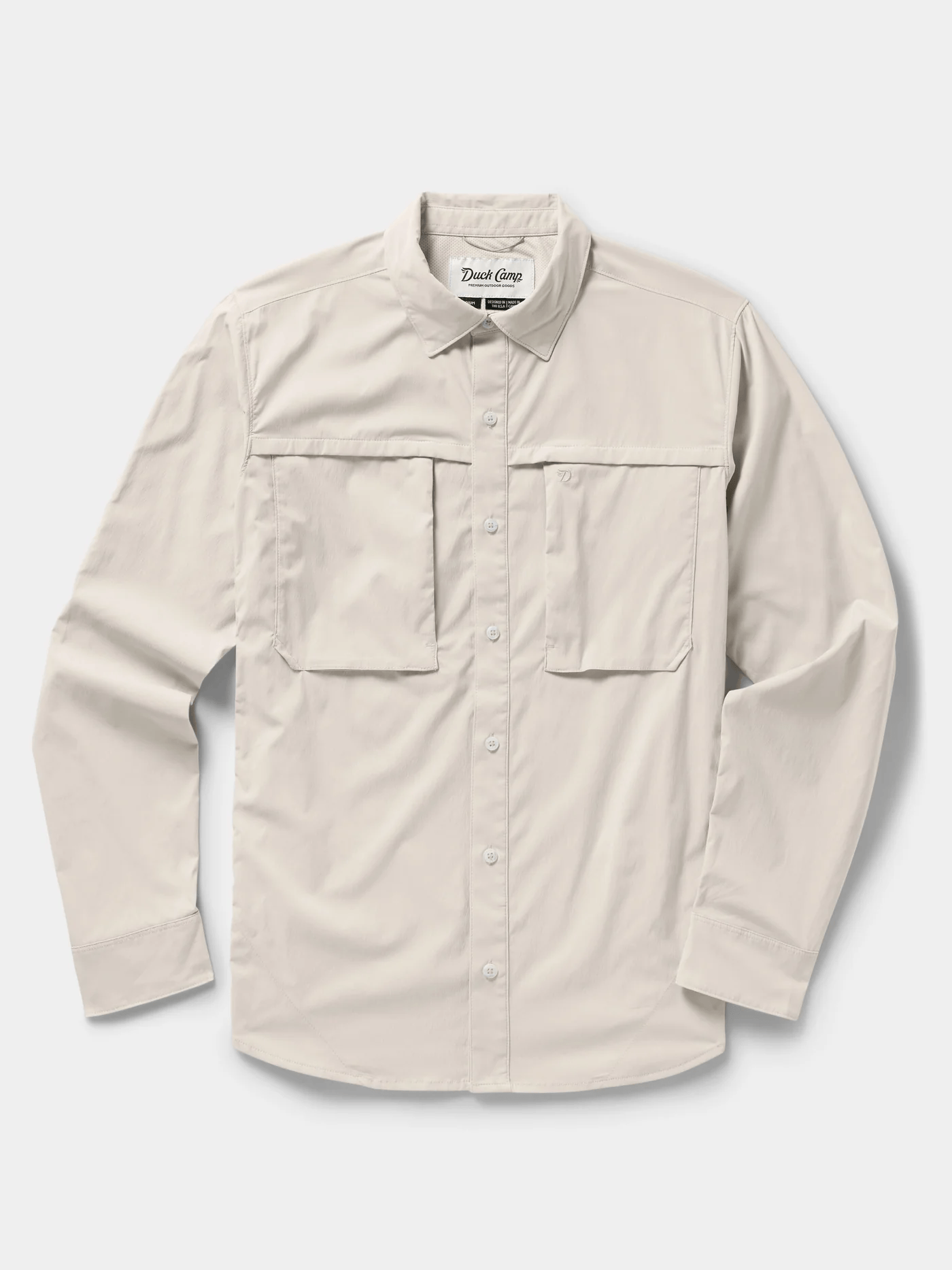Duck Camp Men's Lightweight Fishing Shirt- LS Duck Camp Birch / L Men's Long Sleeve Button Down Shirts Rivers and Glen Trading Co