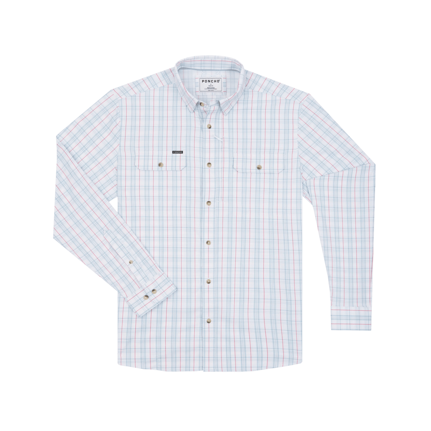 Poncho The Bait and Tackle Poncho Men's Long Sleeve Button Down Shirts Rivers and Glen Trading Co