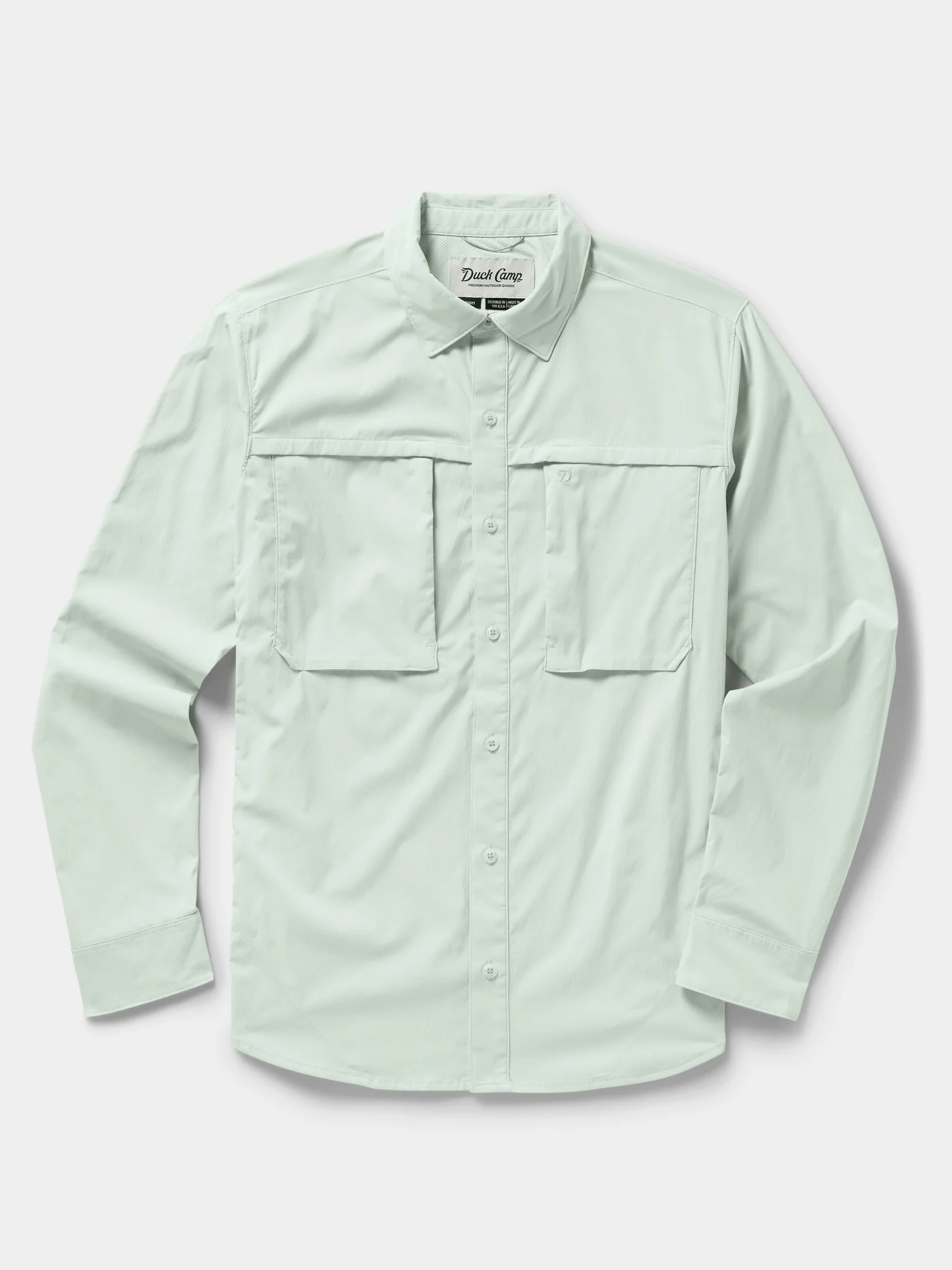 Duck Camp Men's Lightweight Fishing Shirt- LS Duck Camp Sea Foam / XL Men's Long Sleeve Button Down Shirts Rivers and Glen Trading Co