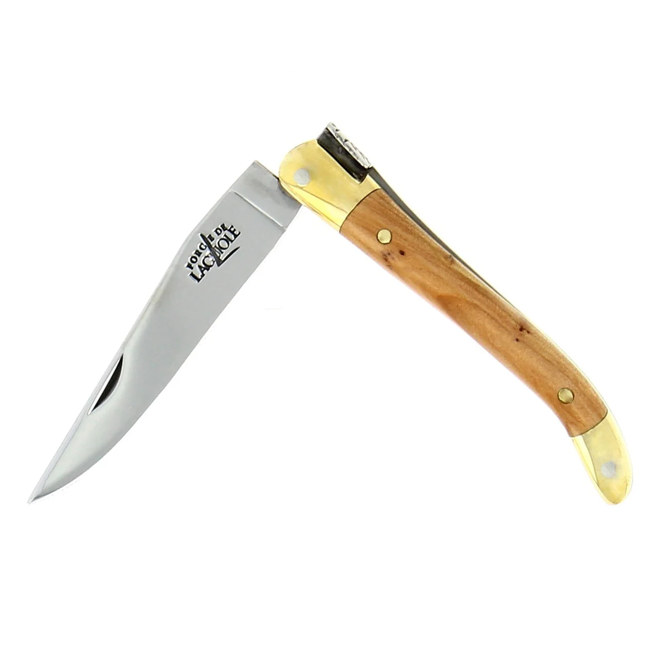 Laguiole 7cm Brass Bolster Shiny Finish