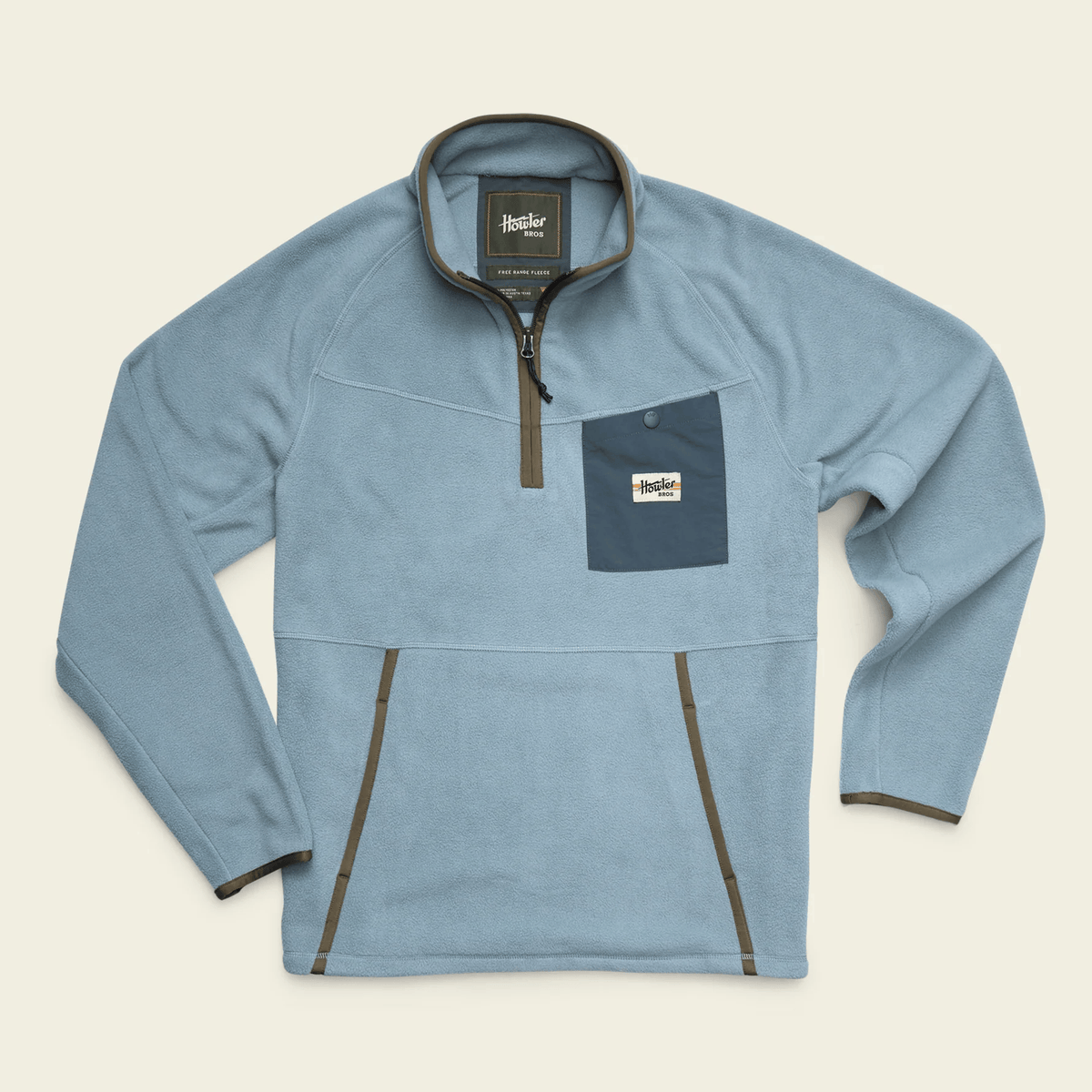 Howler Brothers Free Range Fleece Pullover Howler Brothers Iron Blue / M Men's Pullovers Rivers and Glen Trading Co