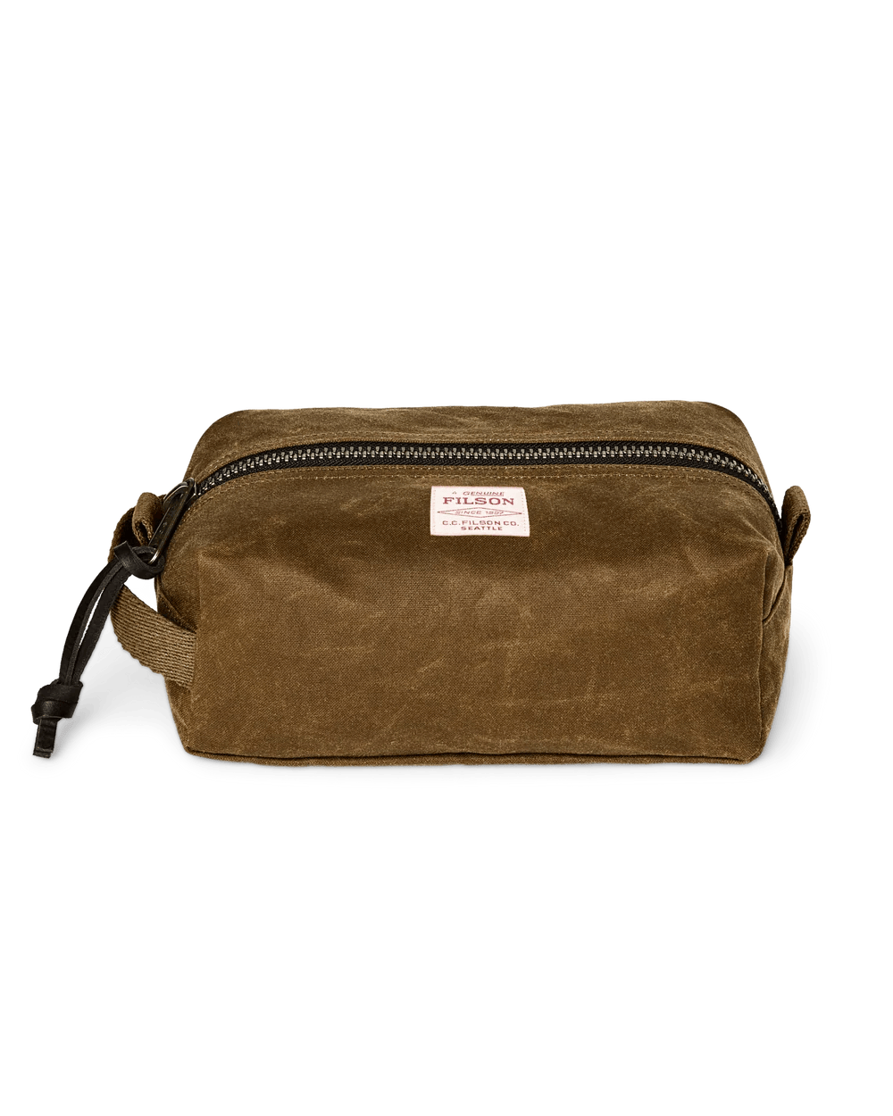 Filson Tin Cloth Dopp Kit Filson Dark Tan Luggage Rivers and Glen Trading Co