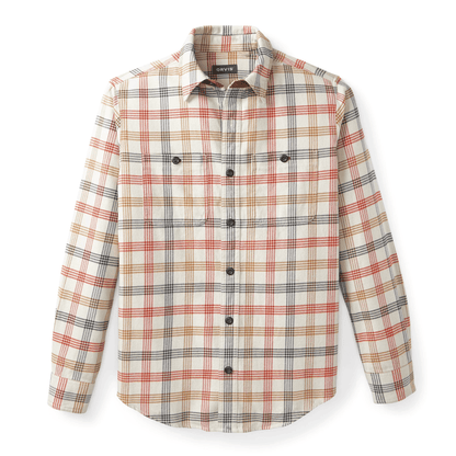 Orvis Men's Perfect Flannel Shirt Orvis SNW/RSNPLD / L Men's Long Sleeve Button Down Shirts Rivers and Glen Trading Co