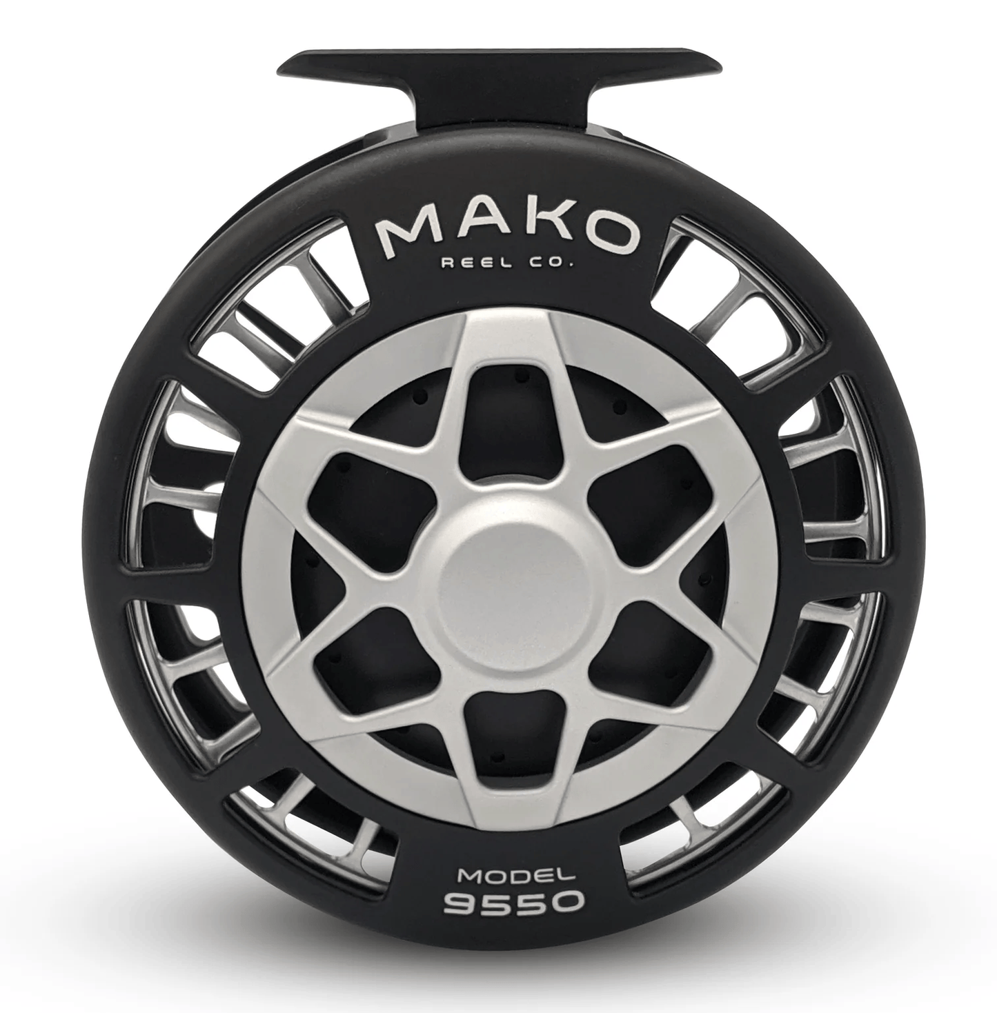 Model 9550 11/12 Mako Reels Platinum/Black Reels Rivers and Glen Trading Co