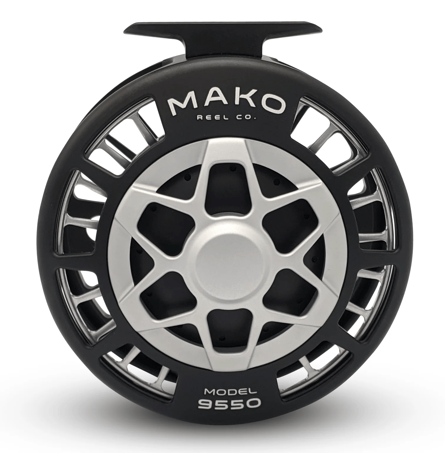 Model 9550 11/12 Mako Reels Platinum/Black Reels Rivers and Glen Trading Co