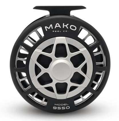 Model 9550 11/12 Mako Reels Platinum/Black Reels Rivers and Glen Trading Co