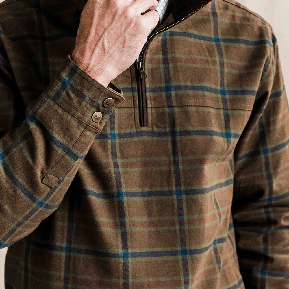 TSG Thames Flannel Half-Zip Pullover TSG Men's Pullovers Rivers and Glen Trading Co