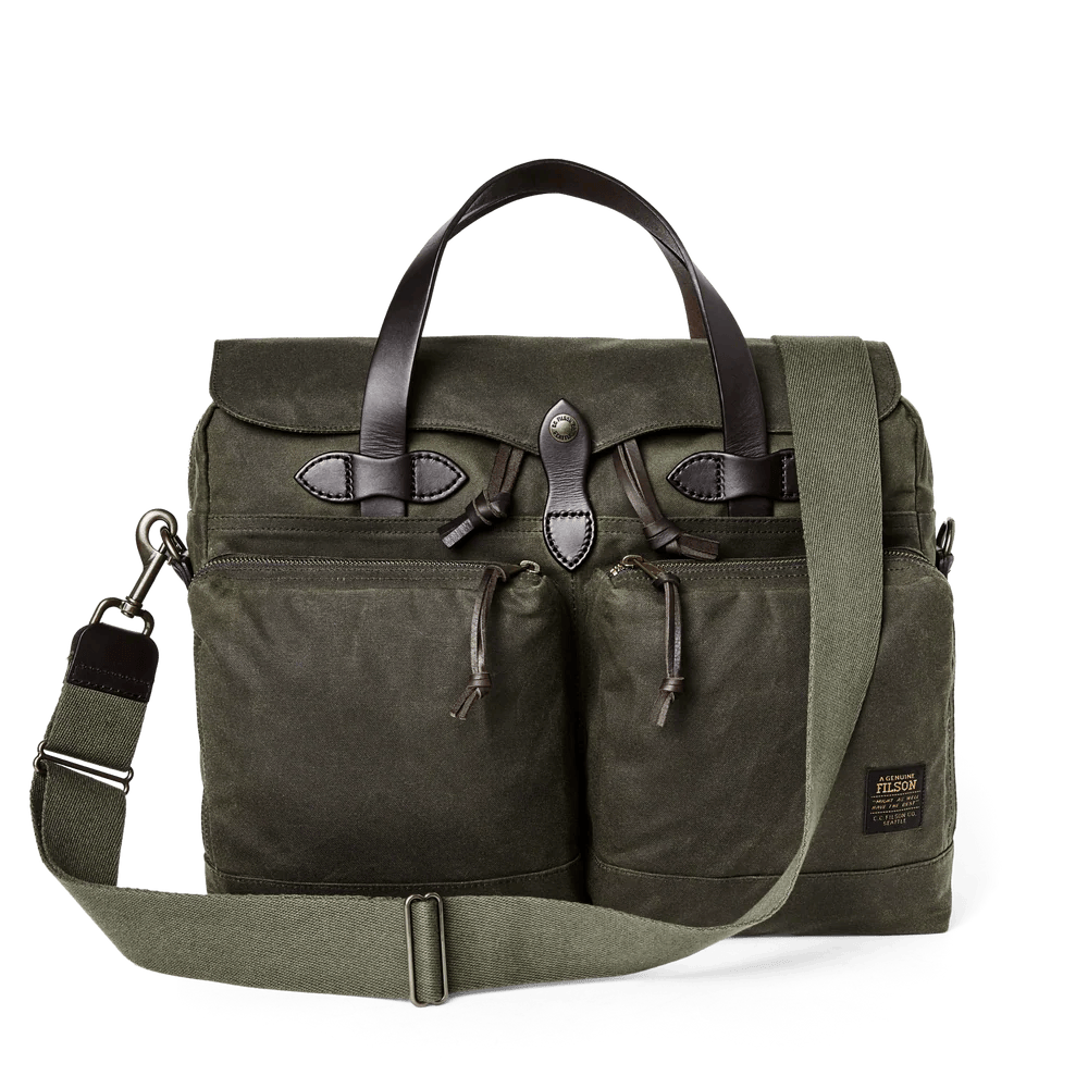 Filson 24 Hour Tin Cloth Briefcase Filson Luggage Rivers and Glen Trading Co