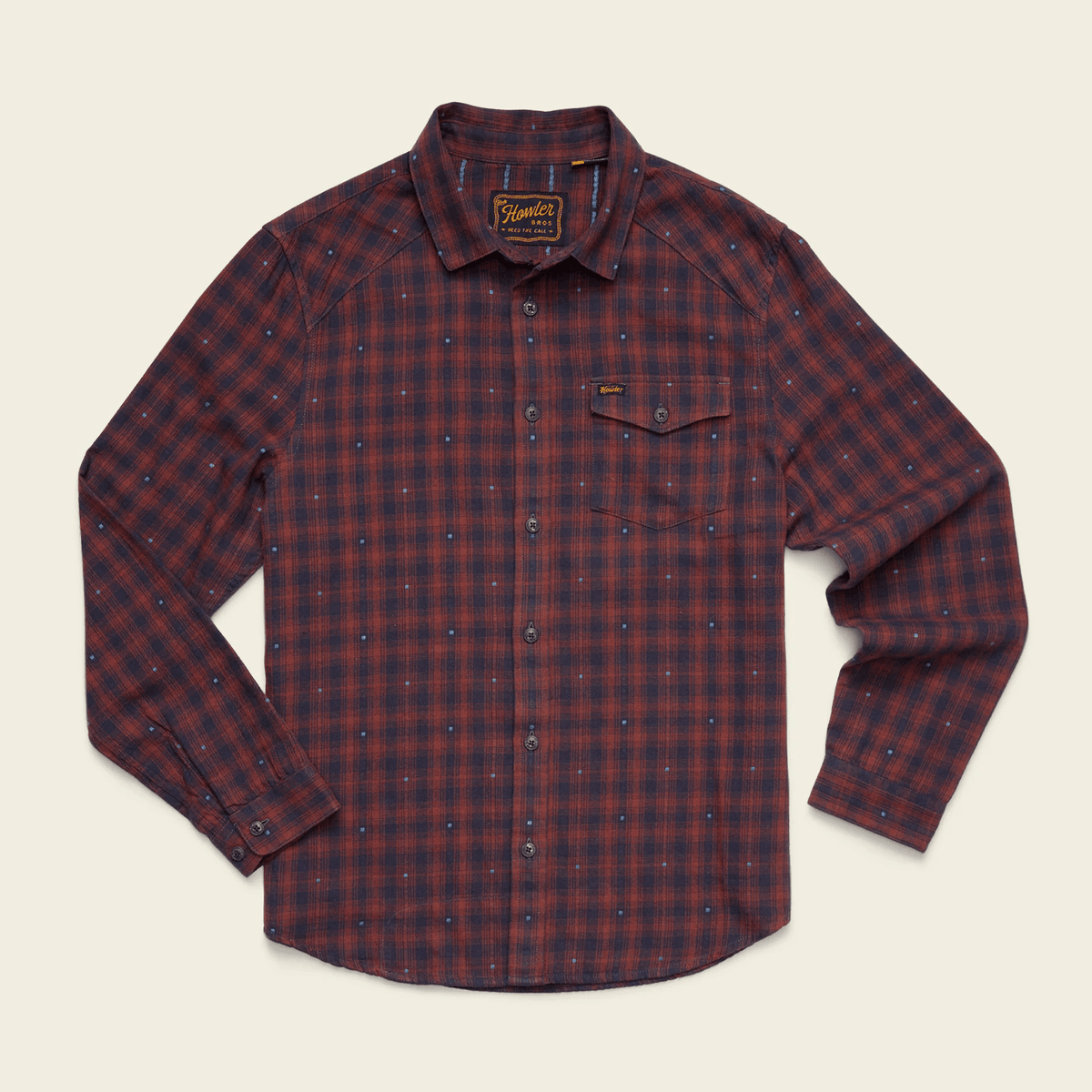 Howler Brothers La Grange Lightweight Flannel Howler Brothers Men's Long Sleeve Button Down Shirts Rivers and Glen Trading Co