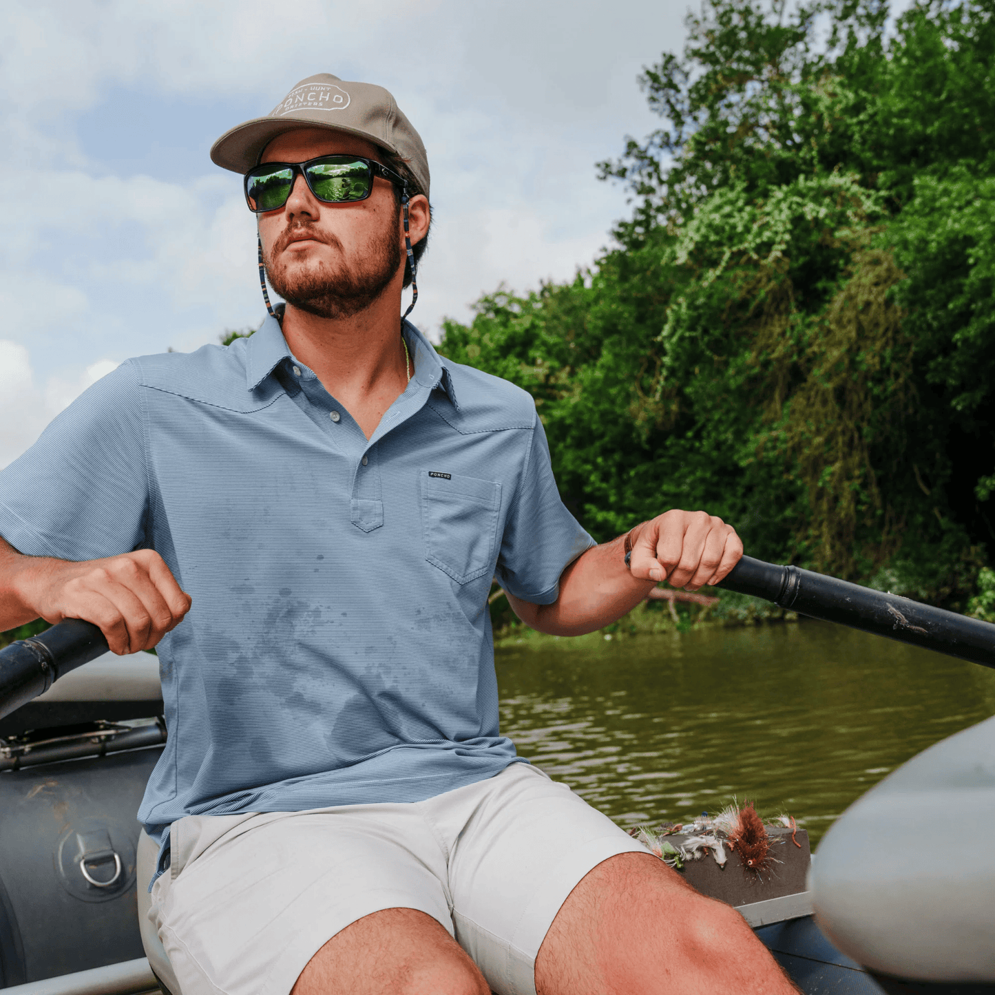 Poncho The Wide Open Poncho Men's Polo Rivers and Glen Trading Co