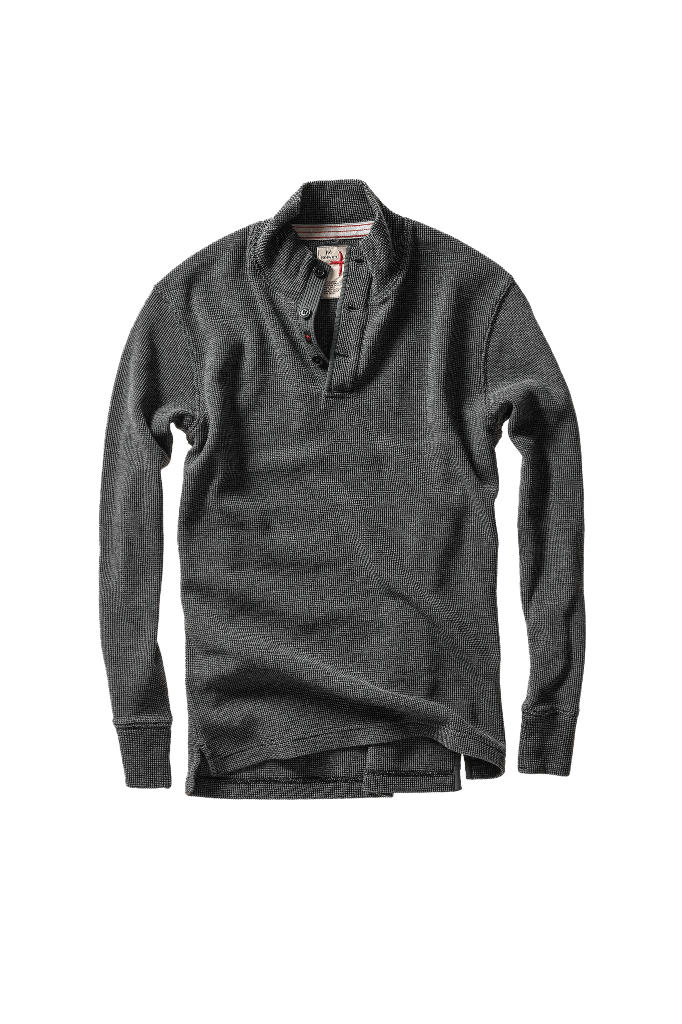 Relwen Bi-Waffle Moc Relwen Charcoal / XL Men's Pullovers Rivers and Glen Trading Co