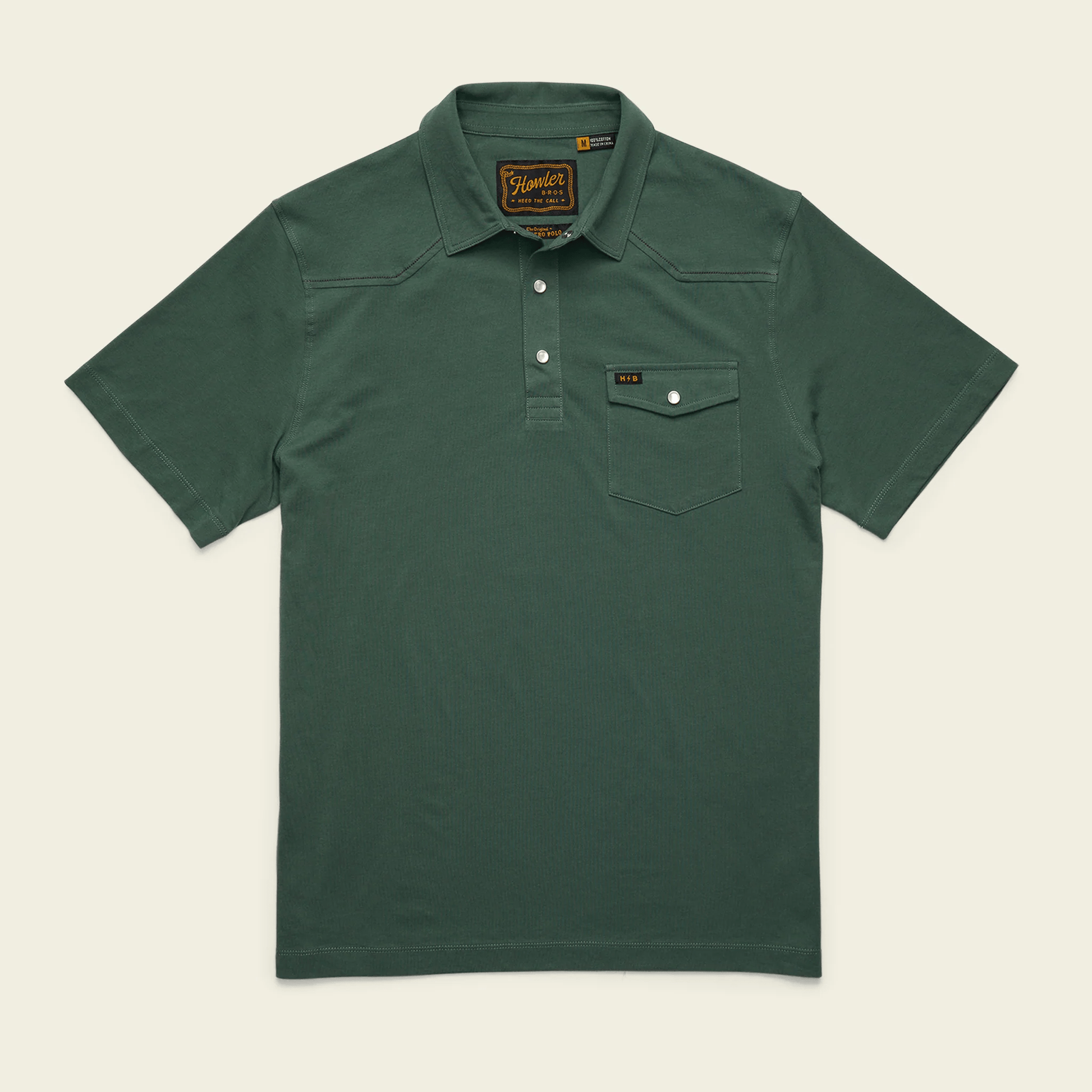 Howler Brothers Ranchero Polo Howler Brothers Fern Green / M Men's Polos Rivers and Glen Trading Co