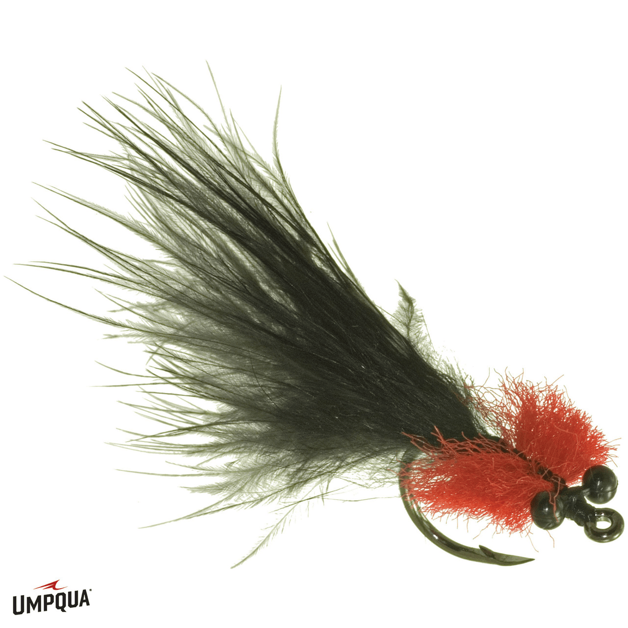 Umpqua TARPON TOAD II SMALL Umpqua RED/BLACK Flies Rivers and Glen Trading Co