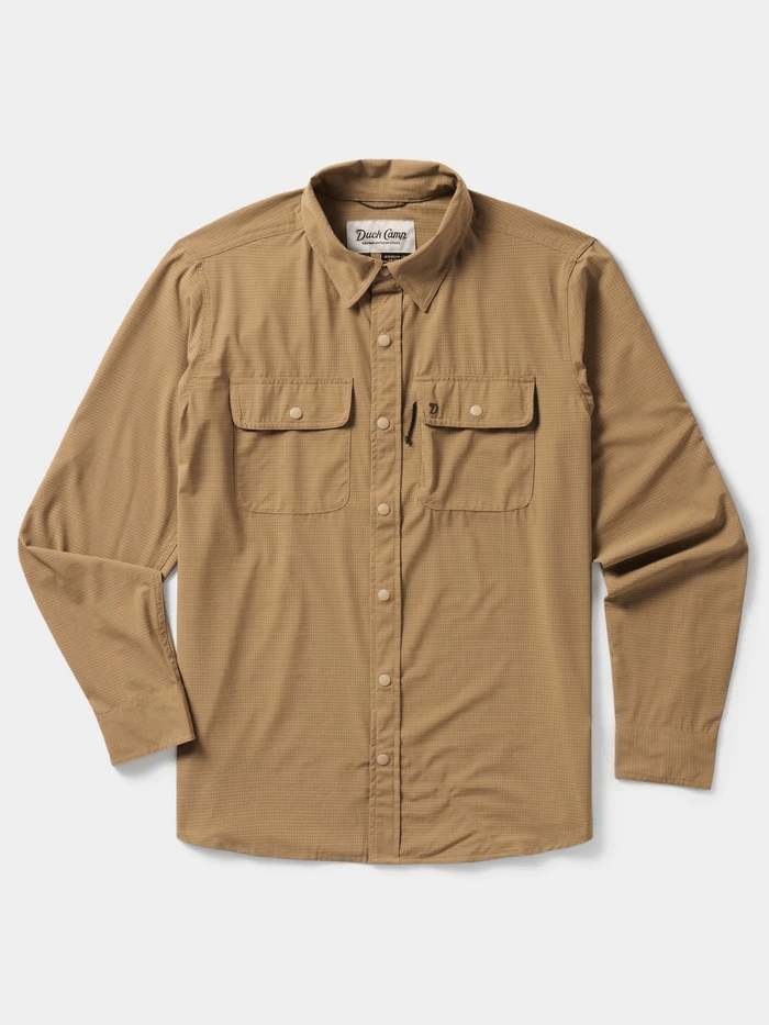 Duck Camp Cast & Blast Perforated Shirt - Long Sleeve Duck Camp Men's Long Sleeve Button Down Shirts Rivers and Glen Trading Co