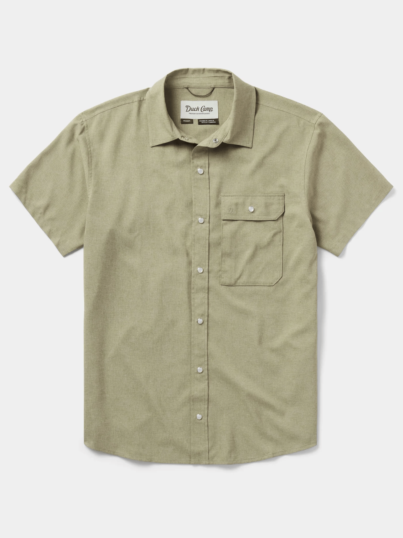 Duck Camp Men's Brrr Performance Shirt Short Sleeve Duck Camp Men's Short Sleeve Button Down Shirts Rivers and Glen Trading Co