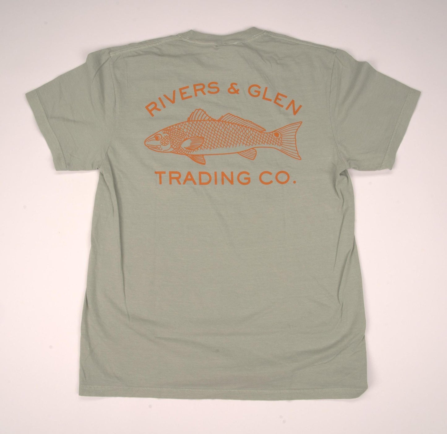 R&G Redfish Comfort Colors SS Pocket Tee Rivers and Glen Trading Co. Shirts Bay / L Short Sleeve Tee Shirts Rivers and Glen Trading Co