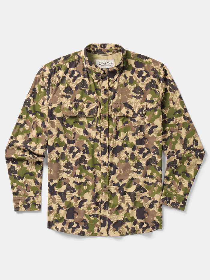 Duck Camp Cast & Blast Perforated Shirt - Long Sleeve Duck Camp Men's Long Sleeve Button Down Shirts Rivers and Glen Trading Co