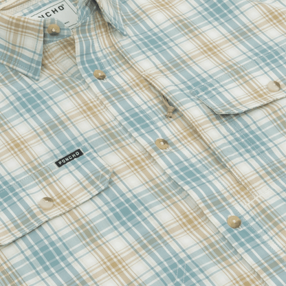 Poncho The Nervous Water Poncho Men's Long Sleeve Button Down Shirts Rivers and Glen Trading Co