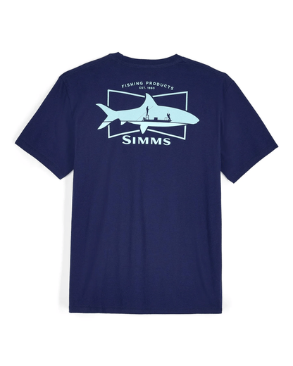 Simms Men's Salty Sign T-Shirt Simms Short Sleeve Tee Shirts Rivers and Glen Trading Co