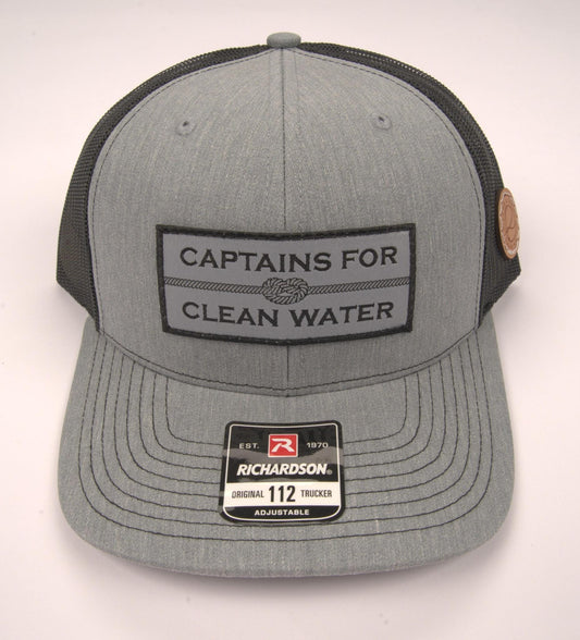 Captains For Clean Water R&G Trucker Hat (Heather Grey/Black) Rivers and Glen Trading Co. Hats Heather Grey/Black Headwear Rivers and Glen Trading Co