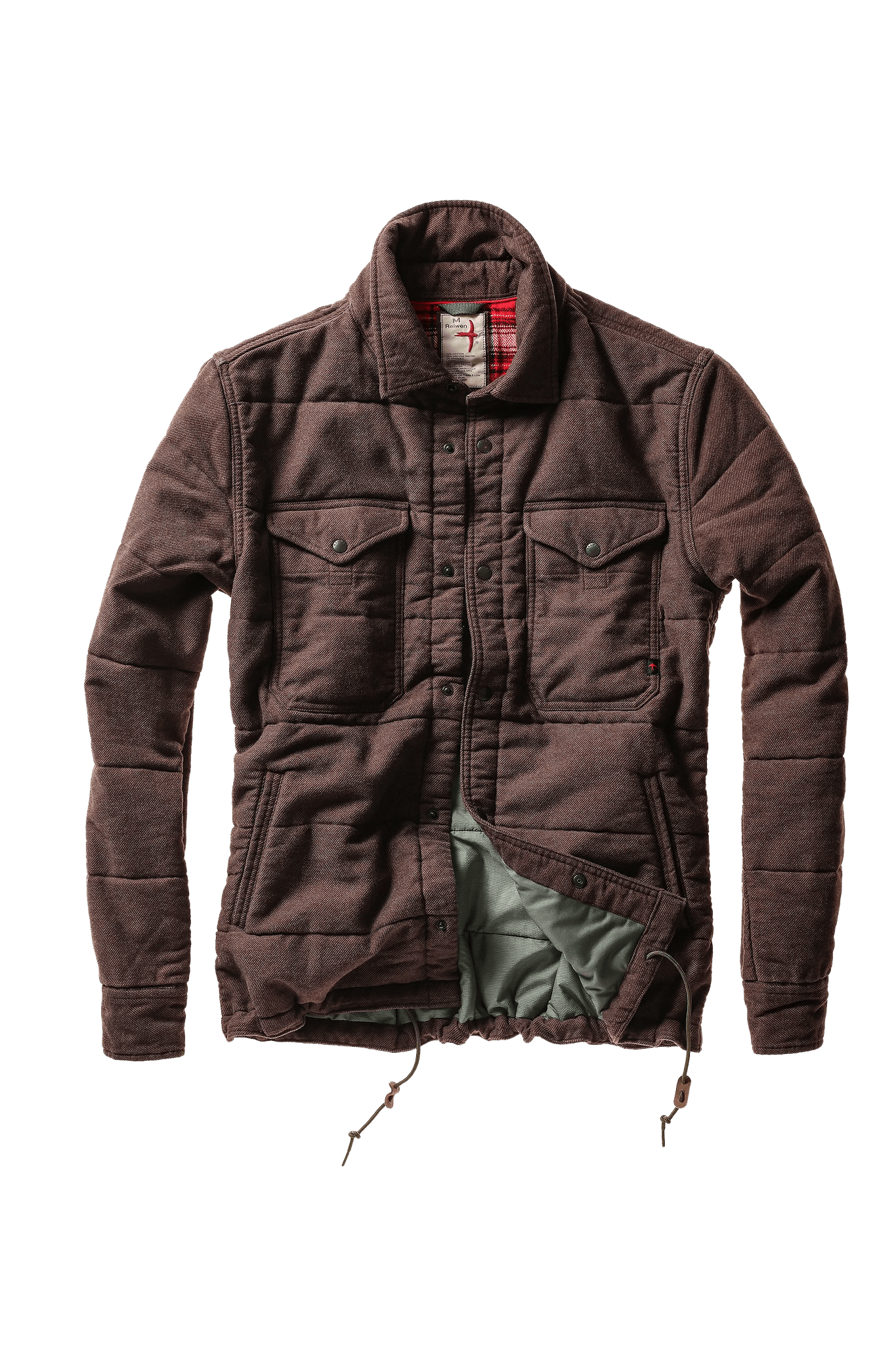 Relwen Moleskin Snap CPO Relwen Dark Brown / XL Men's Jackets Rivers and Glen Trading Co