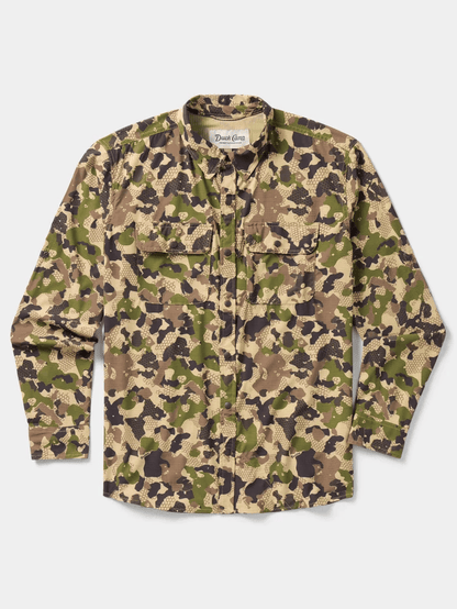 Duck Camp Cast & Blast Perforated Shirt - Long Sleeve Duck Camp Wetland / XL Men's Long Sleeve Button Down Shirts Rivers and Glen Trading Co